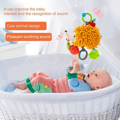 Baby Car Stroller Rattle Toy Hanging Stuffed Animal Plush Ring