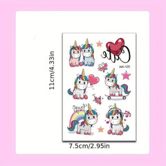 10pcs Animal Pattern Temporary Tattoos for Kids' Toys Cups Glasses