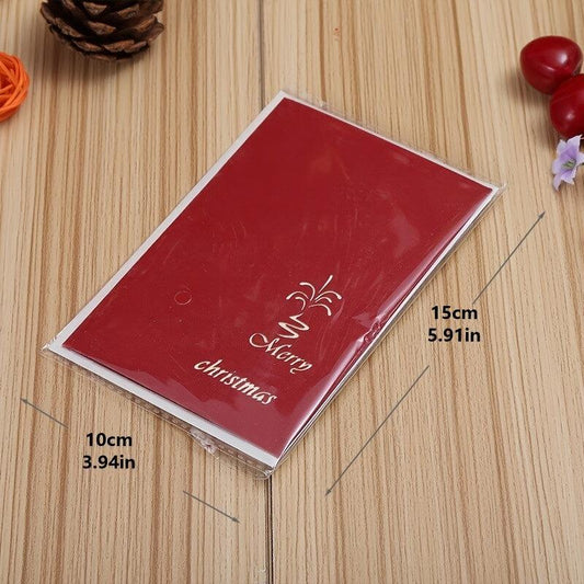 3D Stereo Christmas Greeting Card - Send Blessings to Loved Ones