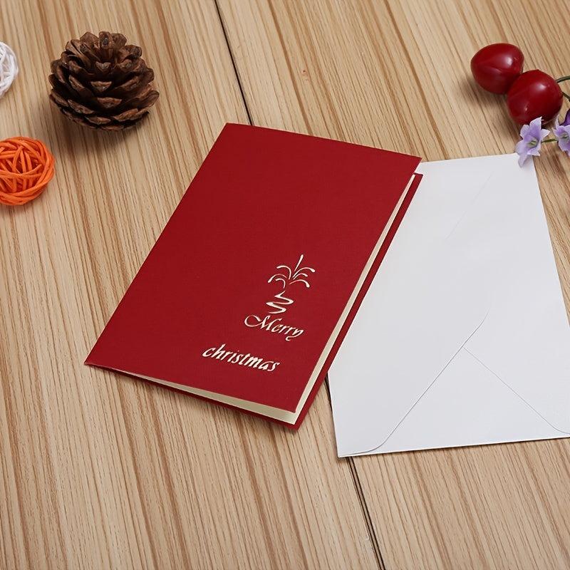 3D Stereo Christmas Greeting Card - Send Blessings to Loved Ones