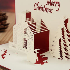 3D Stereo Christmas Greeting Card - Send Blessings to Loved Ones