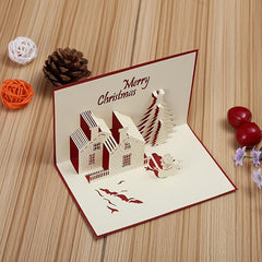 3D Stereo Christmas Greeting Card - Send Blessings to Loved Ones