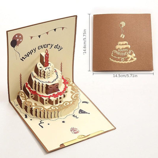 Baby Birthday 3D Pop Up Greeting Card