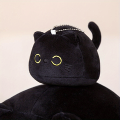 Cute Cat Throw Pillow Soft Cotton Plush Toy For Bedroom & Office Decor
