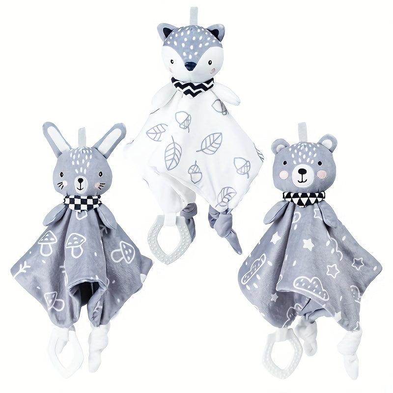 Plush Animal Baby Toy Comfort Towel for Infant Baby Sleeping