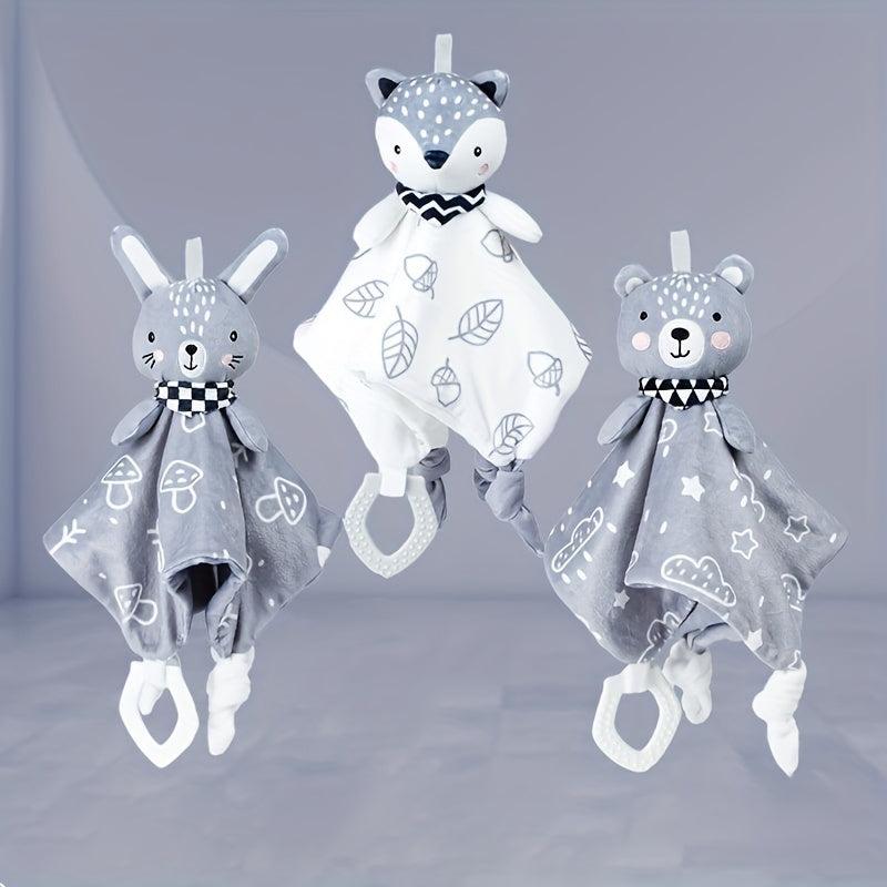 Plush Animal Baby Toy Comfort Towel for Infant Baby Sleeping