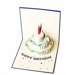 3D Happy Birthday Pop up Greetings Postcards with Envelope - Kids Boys Girls