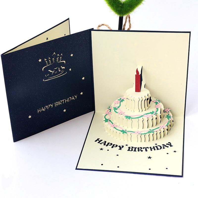 3D Happy Birthday Pop up Greetings Postcards with Envelope - Kids Boys Girls