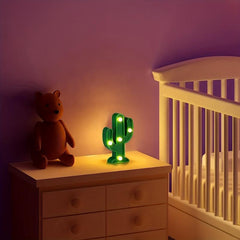LED Cactus Light Table Night Lamp Mini Bedroom Lamp For Kids' Room