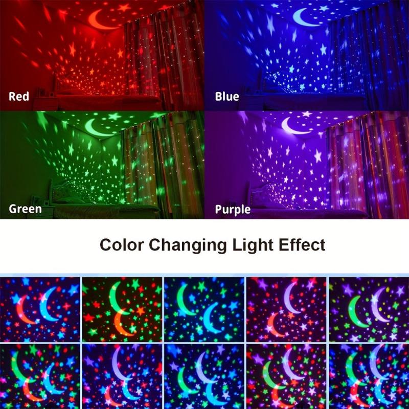 Soothing Starry Sky Projector Lamp for Kids