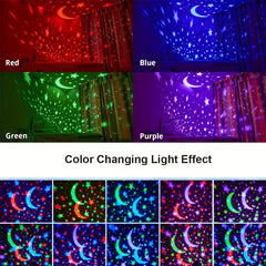 Soothing Starry Sky Projector Lamp for Kids