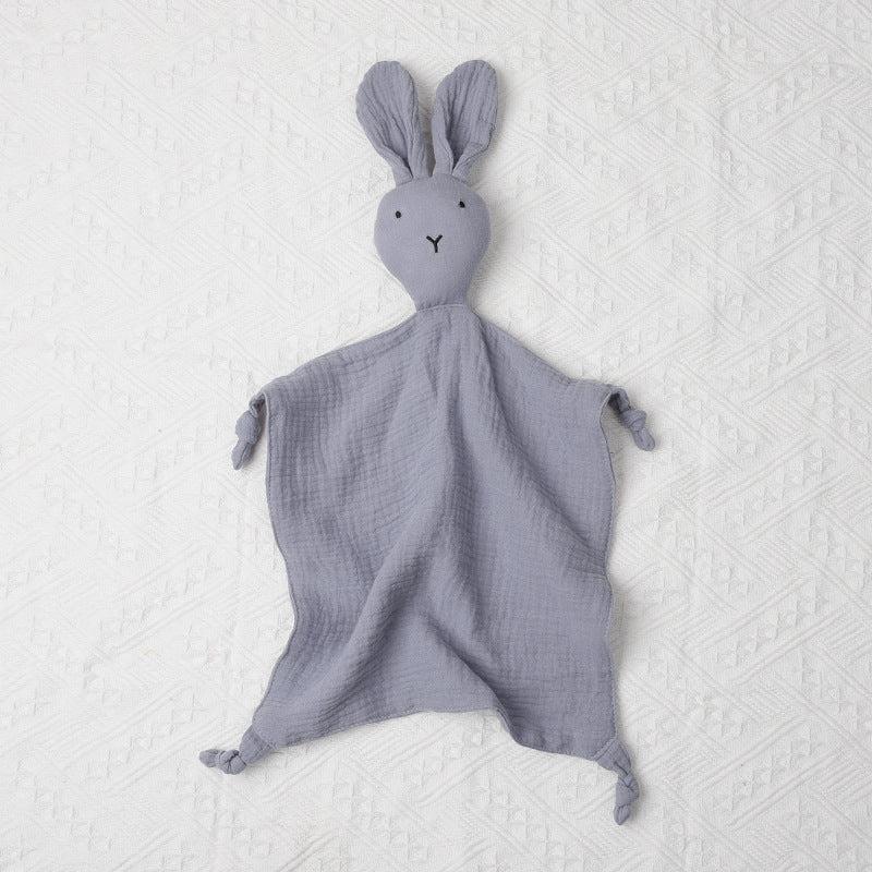 Cotton Double Yarn Baby Soother Towel and Rabbit Doll