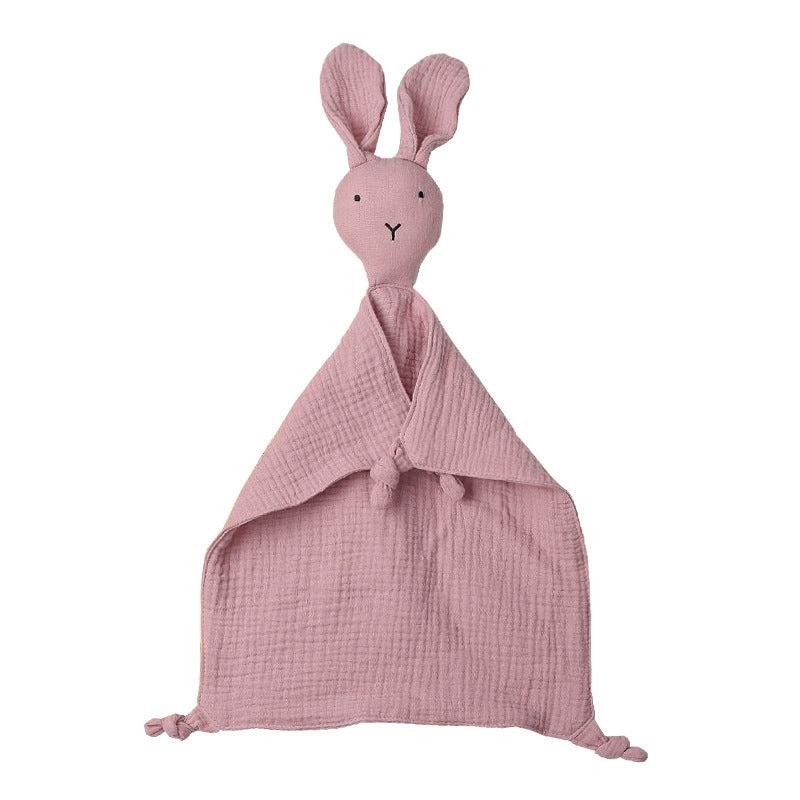 Cotton Double Yarn Baby Soother Towel and Rabbit Doll