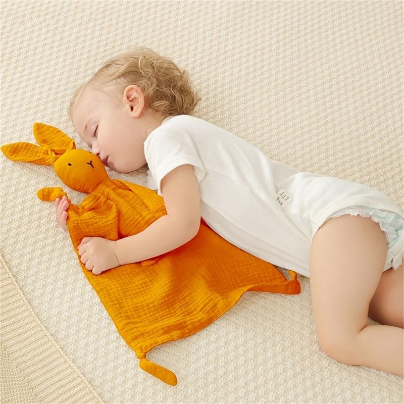 Cotton Double Yarn Baby Soother Towel and Rabbit Doll