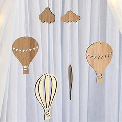Colorful Hot Air Balloon Wind Chimes for Kids' Rooms