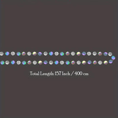 Holographic Circle Garlands for Unicorn Mermaid Parties