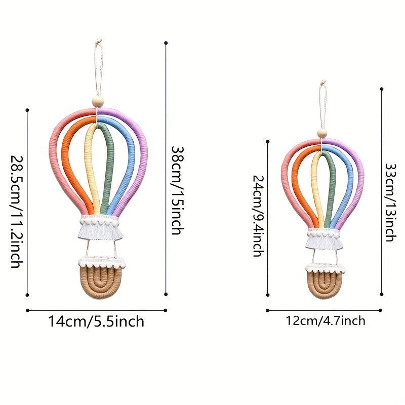 Nordic Style Woven Rainbow Hanging Ornament Balloon Wall Decoration