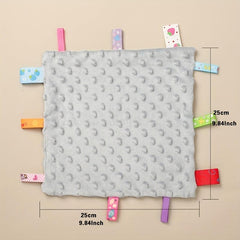 Baby Tag Security Blanket 24.99x24.99 cm, Grey