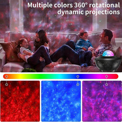 Star Projector Galaxy Night Light Remote Control Music Speaker