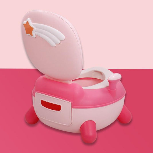 Rocket Pattern Toilet Potty for Boys and Girls Ages 8 Months to 6 Years