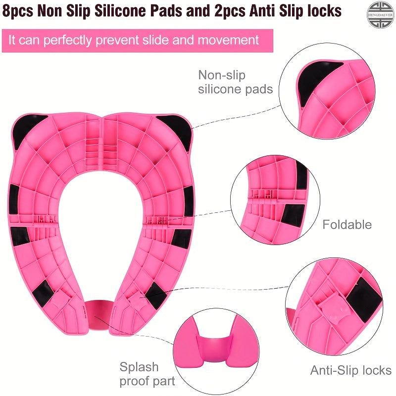 Portable Folding Toilet Seat for Kids, Travel & Training, Toddler Use