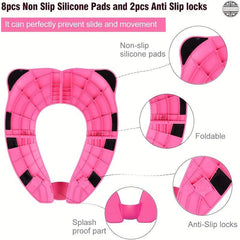 Portable Folding Toilet Seat for Kids, Travel & Training, Toddler Use
