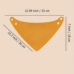 7pcs Muslin Baby Bibs Bandana Drool Bibs Boys Girls