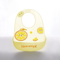Baby Dining Bib Silicone Ultra Thin Softness Waterproof Baby Bib