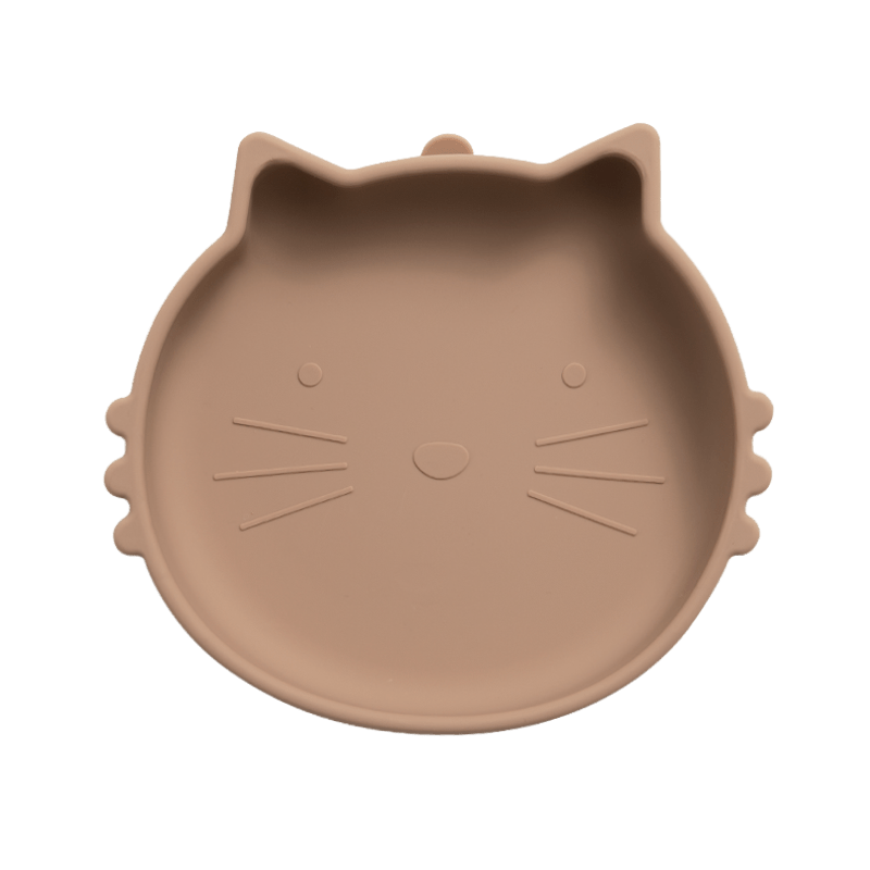 Cat Silicone Suction Plate for Babies Non Slip Food Tableware