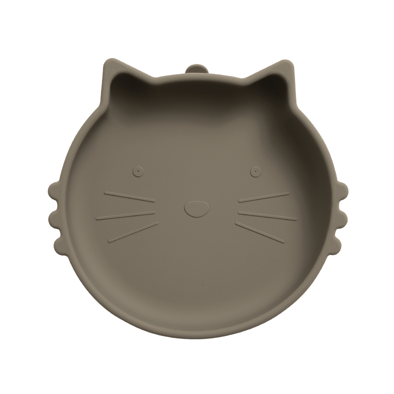 Cat Silicone Suction Plate for Babies Non Slip Food Tableware