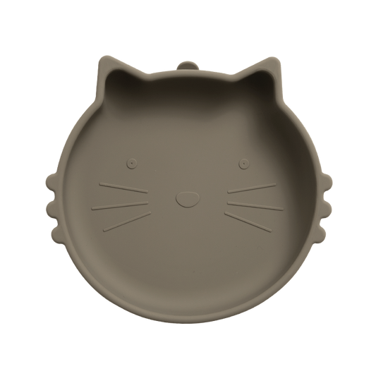 Cat Silicone Suction Plate for Babies Non Slip Food Tableware