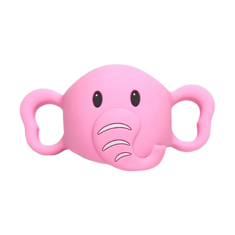 Cute Elephant Silicone Bottle Handle for Infants 0-3 Years