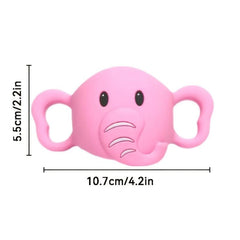 Cute Elephant Silicone Bottle Handle for Infants 0-3 Years