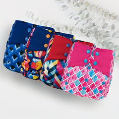 4pcs Lion Cartoon Doodle Animal Training Diapers