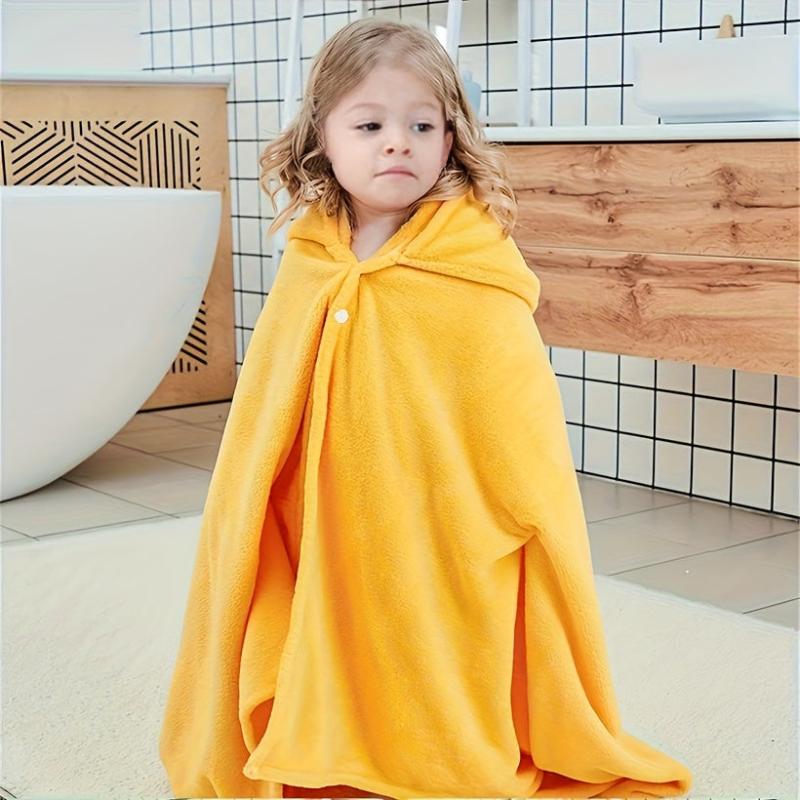Kids Yellow Duck Hooded Bath Towel 55x27.5 inches