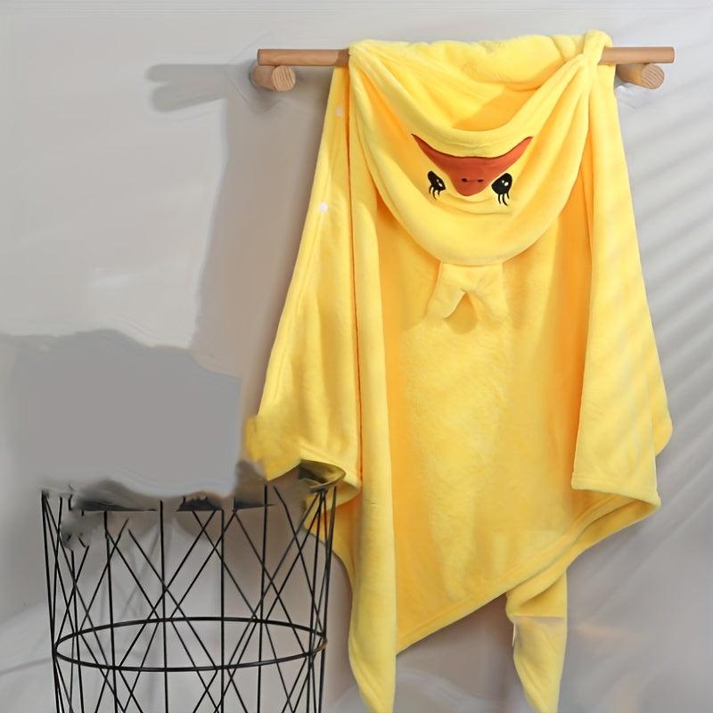 Kids Yellow Duck Hooded Bath Towel 55x27.5 inches