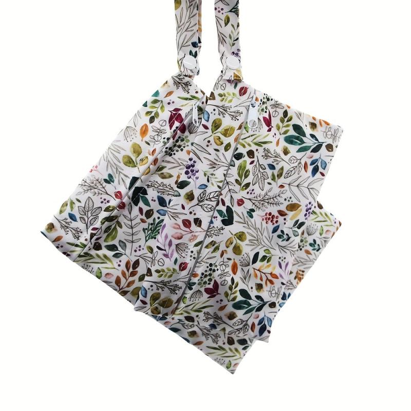 Boho Leaves Print Wet & Dry Bag for Travel Beach Pool Gym