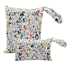 Boho Leaves Print Wet & Dry Bag for Travel Beach Pool Gym