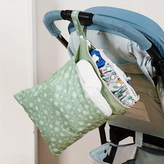 Reusable Waterproof Wet Dry Bag for Swimsuits & Cloth Diapers with Handle
