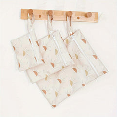 3pcs Washable Bags with Pocket for Travel Storage Wet Items