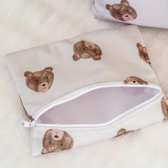 3pcs Washable Bags with Pocket for Travel Storage Wet Items