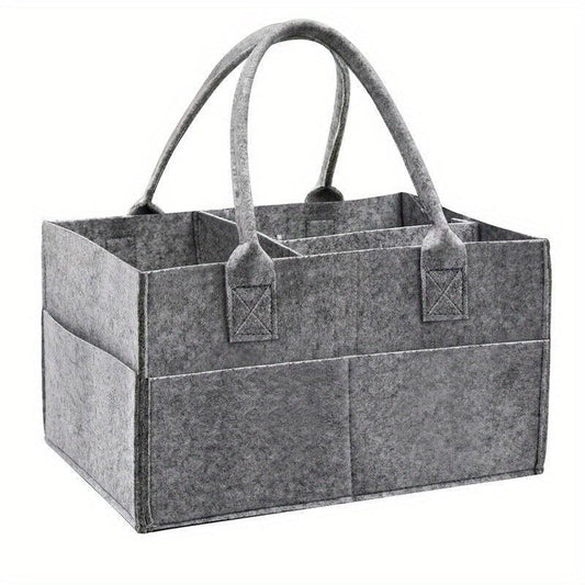 Diaper Organizer Storage Box Kids Caddy Felt Changing Nappy Carrier Bag