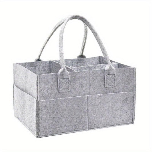 Diaper Organizer Storage Box Kids Caddy Felt Changing Nappy Carrier Bag