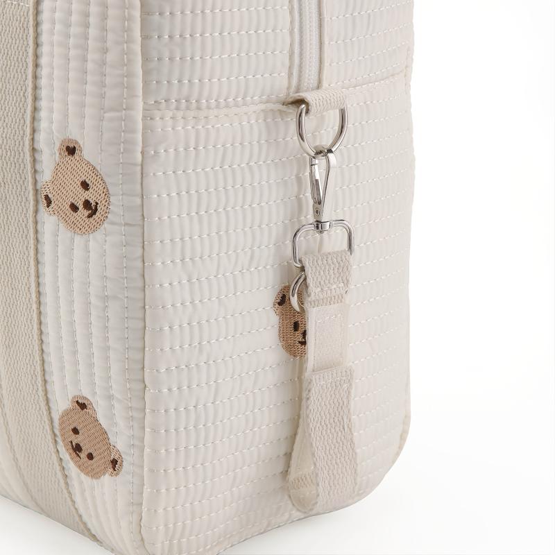 Embroidered Travel Bag for Moms Lightweight Large Capacity