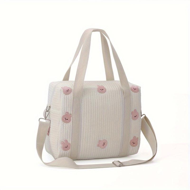 Embroidered Travel Bag for Moms Lightweight Large Capacity