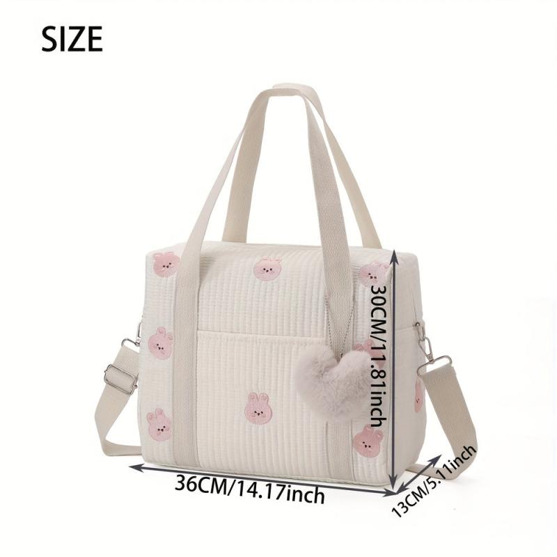 Embroidered Travel Bag for Moms Lightweight Large Capacity