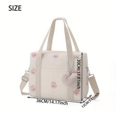 Embroidered Travel Bag for Moms Lightweight Large Capacity