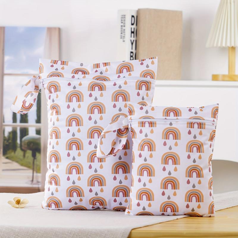 2pcs Wet Dry Bags for Baby Cloth Diapers & Swimsuits
