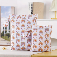 2pcs Wet Dry Bags for Baby Cloth Diapers & Swimsuits