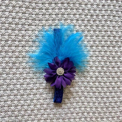 Purple Ballet Tutu & Headband Set - Floral Accent